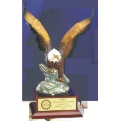 16" Ceramic Hand Painted Eagle Award