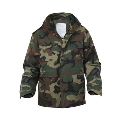 Woodland Camouflage M-65 Military Field Jacket (6XL)