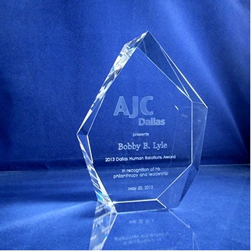 6-1/2" Optical Crystal Summit Award