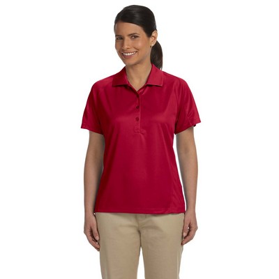 Harriton Ladies' Polytech Mesh Insert Polo