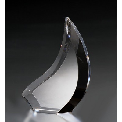 Fine Lead Crystal Sail Award