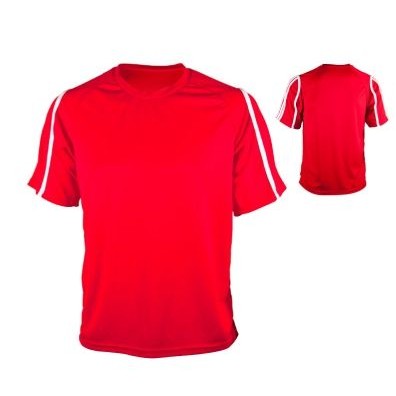 Youth Cool Mesh Soccer Jersey Shirt w/ Raglan Sleeve & Contrast Piping