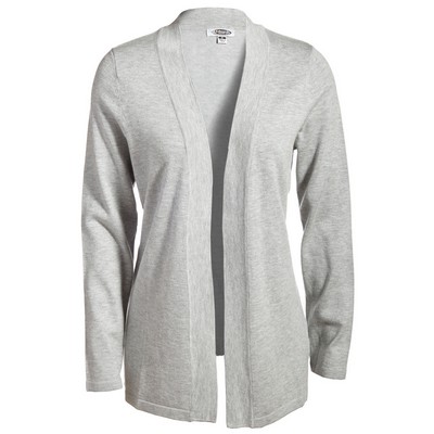 Ladies' Shirttail Open Cotton Cardigan