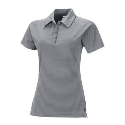 FILA Women's Corsica Striped Polo Shirt