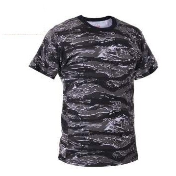 Urban Tiger Stripe Camouflage Military T-Shirt (2XL)