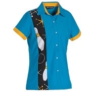 Women's Bowler Streak Full-Button Micro-Fiber Shirt