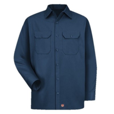 Red Kap™ Men's Long Sleeve Utility Uniform Shirt - Navy Blue