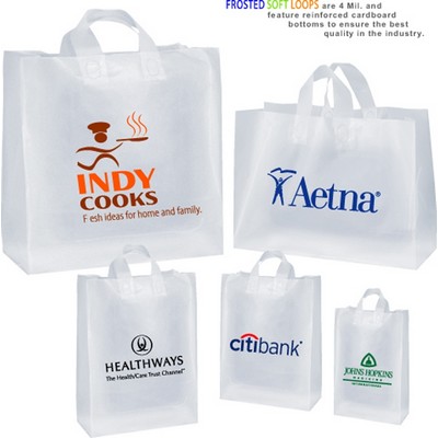 Clear Frosty Soft Loops Eurotote Bags (16"x 6"x 12")