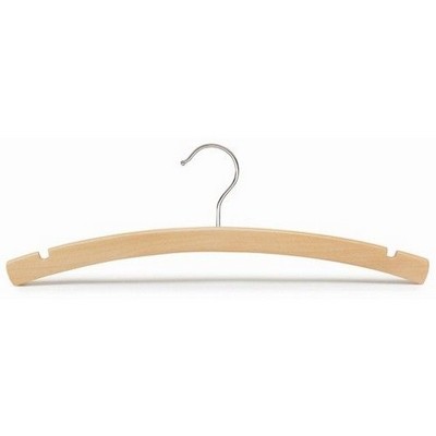 14" Juniors Arched Wooden Dress/Shirt Hanger