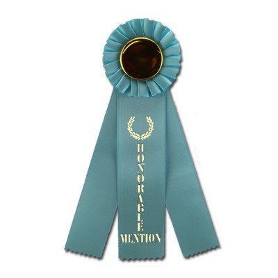 Stock 3 Streamer Honorable Mention Rosette Ribbon