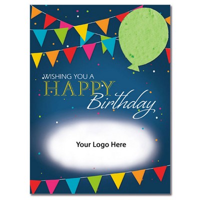 Plantable Balloon Logo Card