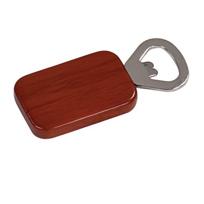 Magnetic Rectangle Shape Bottle Opener (Rosewood)