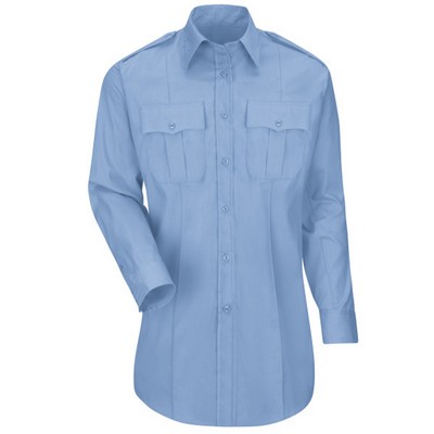 Horace Small - Women's Long Sleeve New Dimension Plus Light Blue Shirt