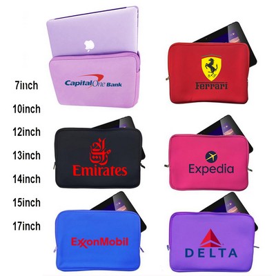 Kidder iBank® Neoprene Sleeve Zippered Case for 17.7" Laptop Notebook Tablet