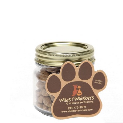 Half Pint Jar with Paw Magnet