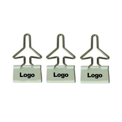 Airplane Shape Metal Binder Clips