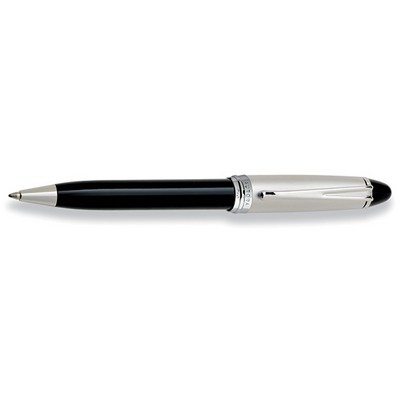 Luxury Line Aurora Ipsilon Ball Point Silver Chrome Plated Cap w/Black Barrel