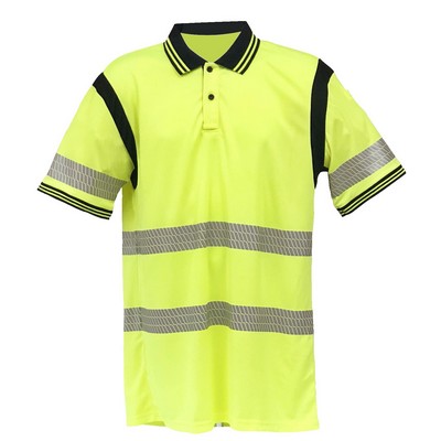 Tactical Two Tone Short Sleeve Hi Vis Polo, Class 3