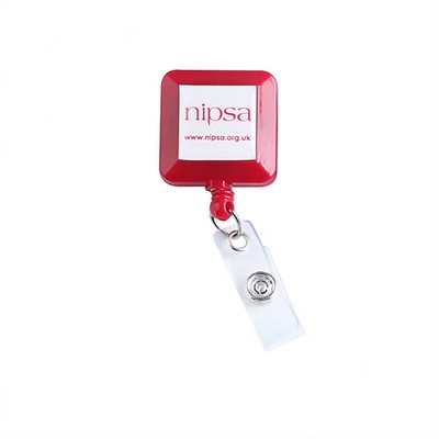 Square Retractable Badge Holder