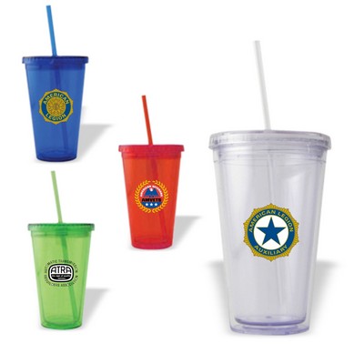 16 Oz. Translucent Acrylic Tumbler Water Cup