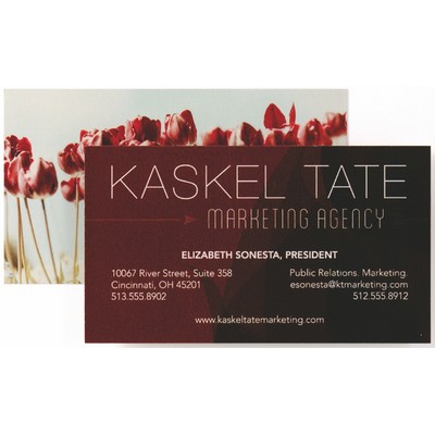 Full Color Business Cards w/Color Front/Blank Back (3.5" x 2")