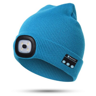 LED Light Up Beanie w/Inbuilt Wireless Player