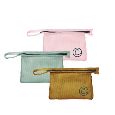 Corduroy Jetsetter Small Pouch