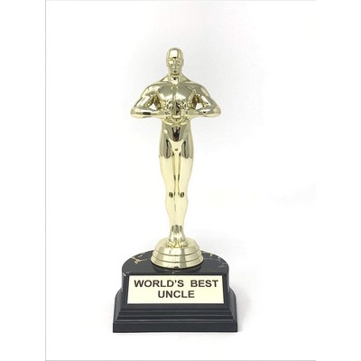 World's Best Uncle Trophy- 7 Inch Novelty Trophy