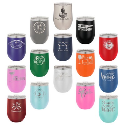 12 Oz. Stemless Wine Tumblers