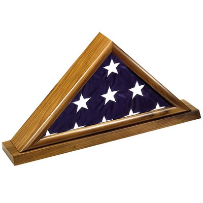 Genuine Walnut Flag Display Case (25 ¾" x 12 ¾" x 3")