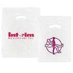 Imprinted Super White Bag w/Die-Cut Handles (12"x15")