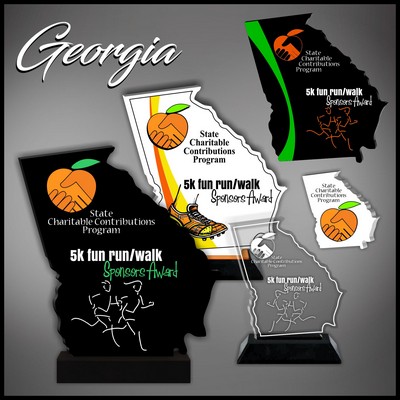 6" Georgia Black Budget Acrylic Award