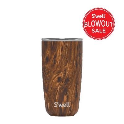 18 Oz. S'well Teakwood Tumbler w/Lid - BLOWOUT SALE!