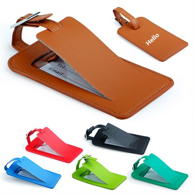 PU Leather Luggage Tag