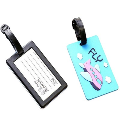 Soft PVC Custom Luggage Tag Holders