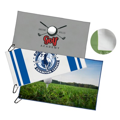 Full Color Seude Microfiber Golf Towel