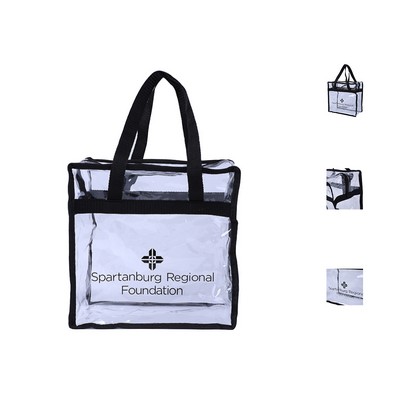 Clear Zippered Tote