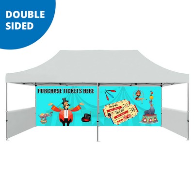 20 FT. Tent Back Wall - Full Color - Double-Sided Graphic