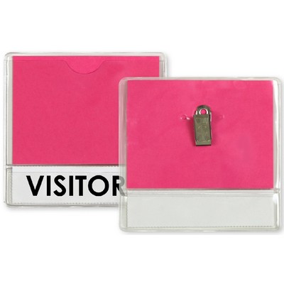 Vaccination Card Holder with bulldog clip