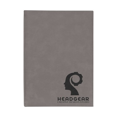 7" x 9¾" Gray Leatherette Sketch Book