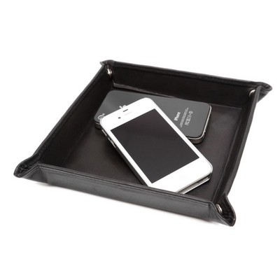 Ashlin® Designer Edenderry Navy Blue Valuables Valet Tray (6"x6")