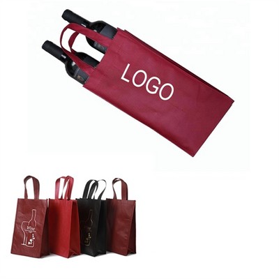 Non-Woven 2 Bottle Wine Bag