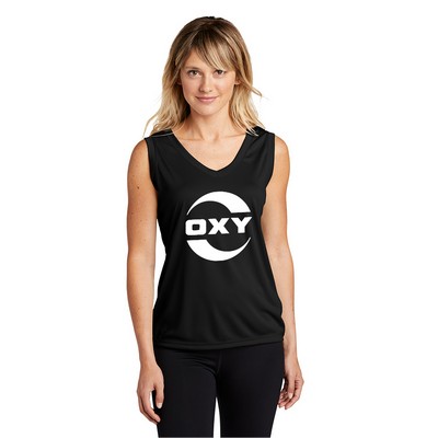 Sport-Tek® Ladies Sleeveless PosiCharge® Competitor™ V-Neck Tee