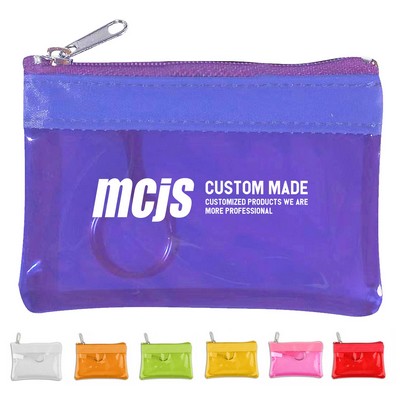 Translucent Coin Zipper Purse