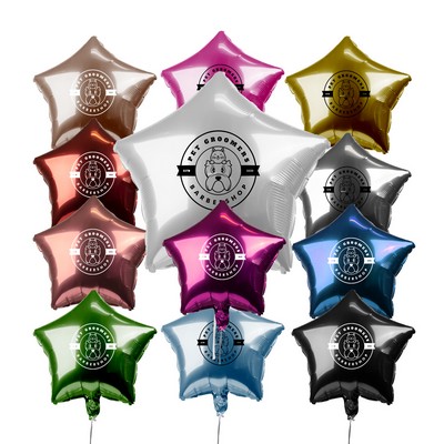 18" Star-Shaped Mylar Balloon (1 Color Imprint)