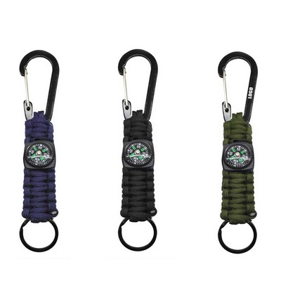 Survivor Rope w/Key Chain Compass