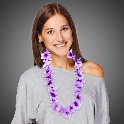 36" Purple Flower Lei