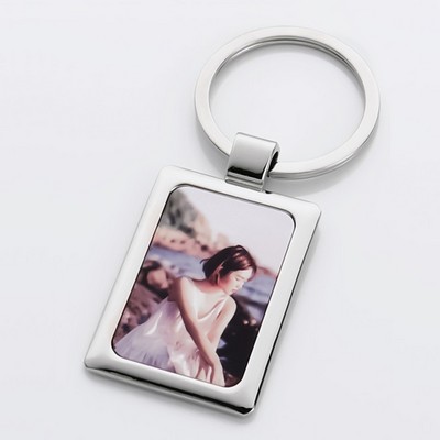 Rectangle Grace Photo Frame Keychain