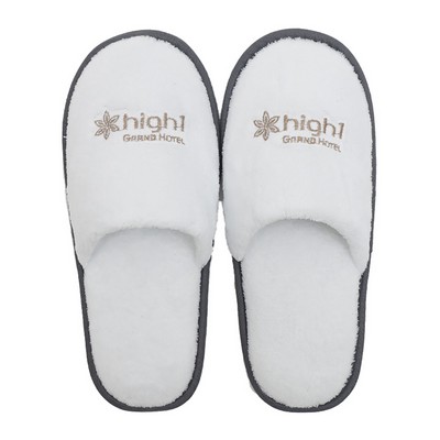 Thicken Coral Velvet Closed Toe Hotel Slipper