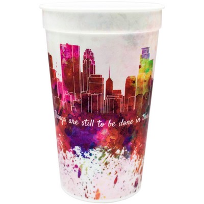 22 Oz. Full Color Wrap Stadium Cups